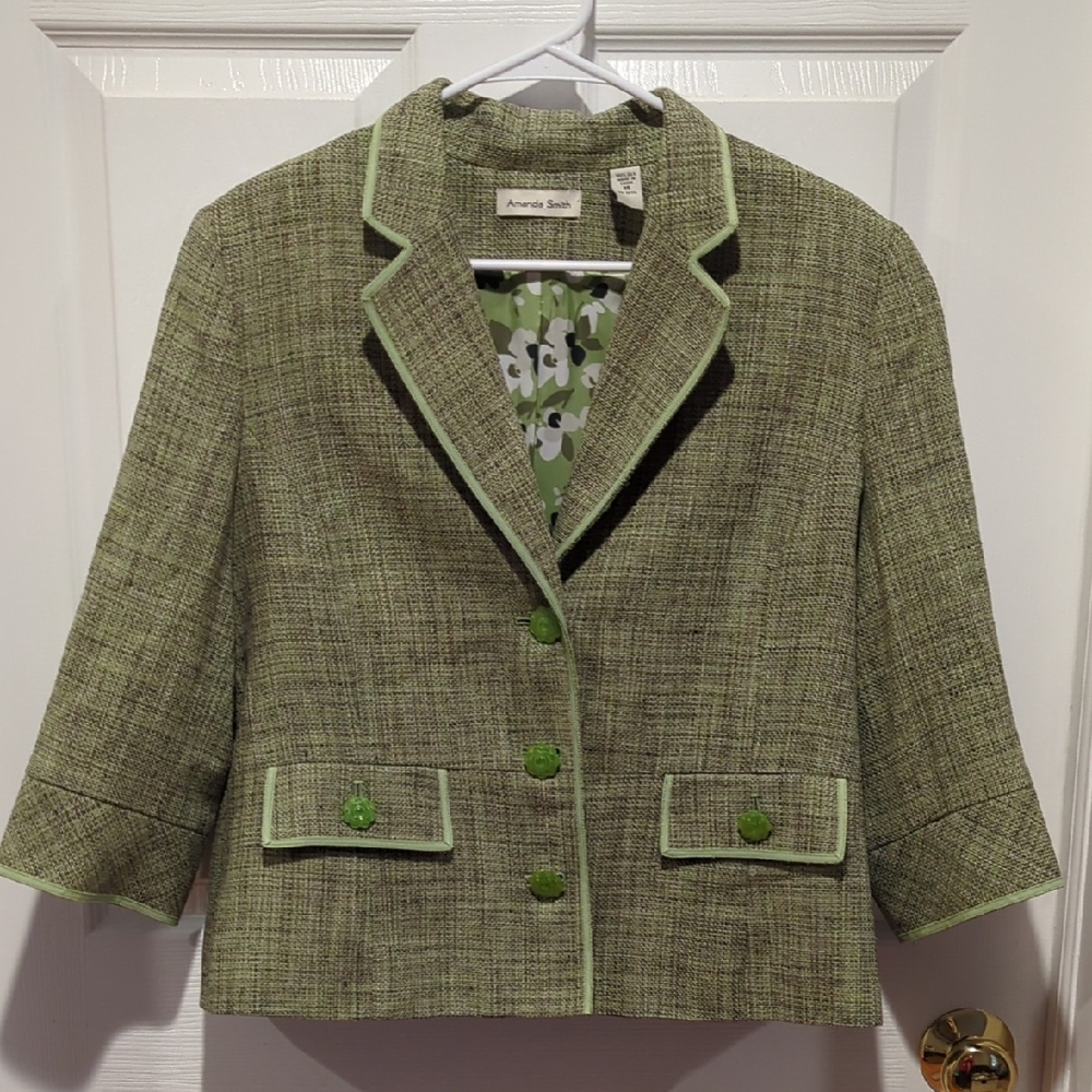 Ann Taylor Green Women's Jacket